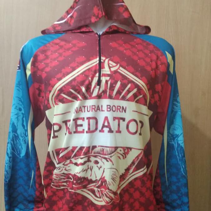 kaos jersey mancing-baju mancing bertopi predator grade ori -gallspt