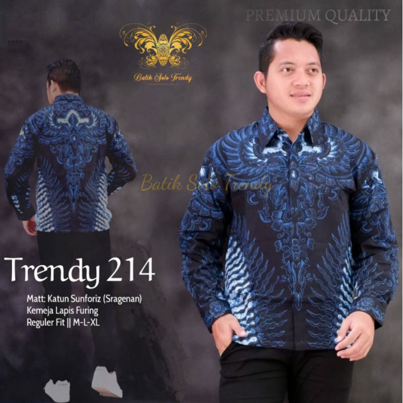 ( Full Furing )kemeja/baju Batik Pria Murah Panjang