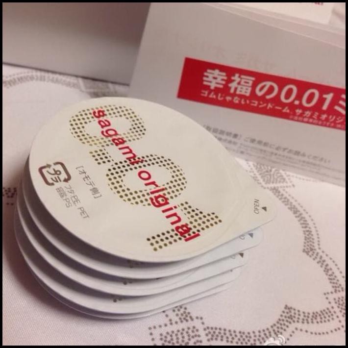SAGAMI ORIGINAL CONDOM 0.01 (SUPER TIPIS 001) - ISI 5 ORIGINAL