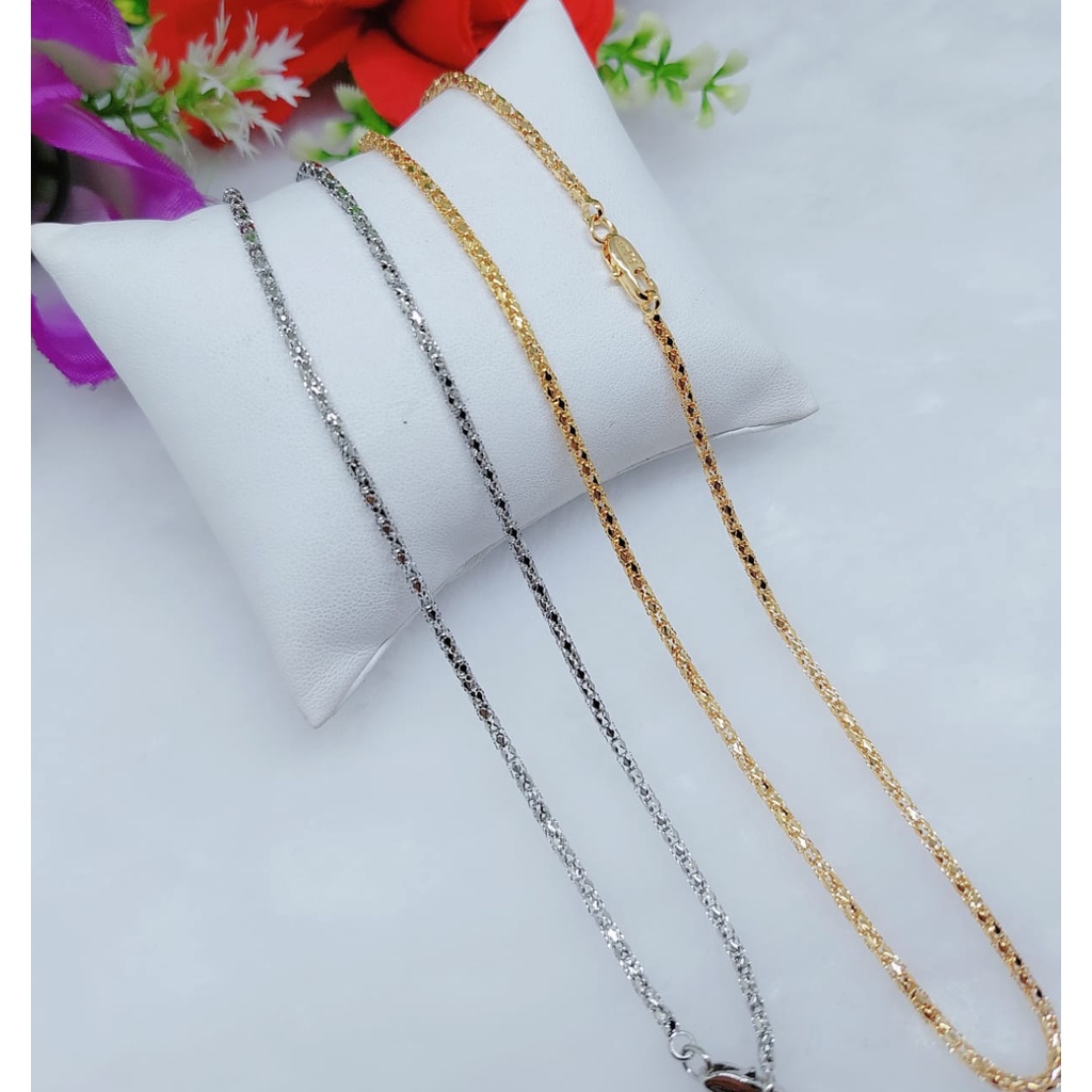 Kalung  Lapis Emas Perhiasan Fashion (PANJANG45CM)