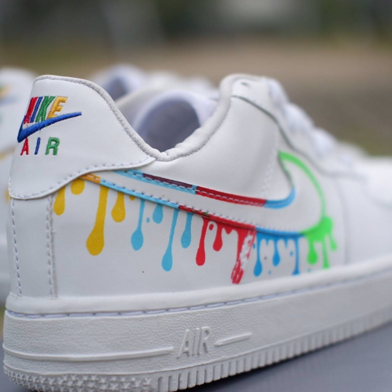 air force 1 rainbow drip