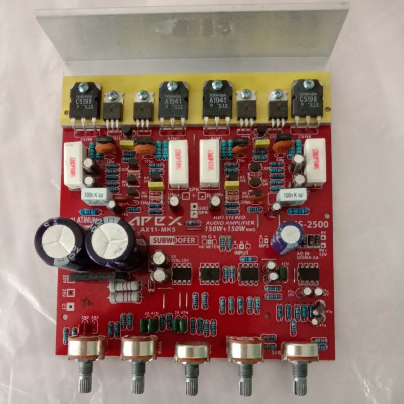 kit amplifier speaker aktif 300watt stereo,suara mantap+subwoofer