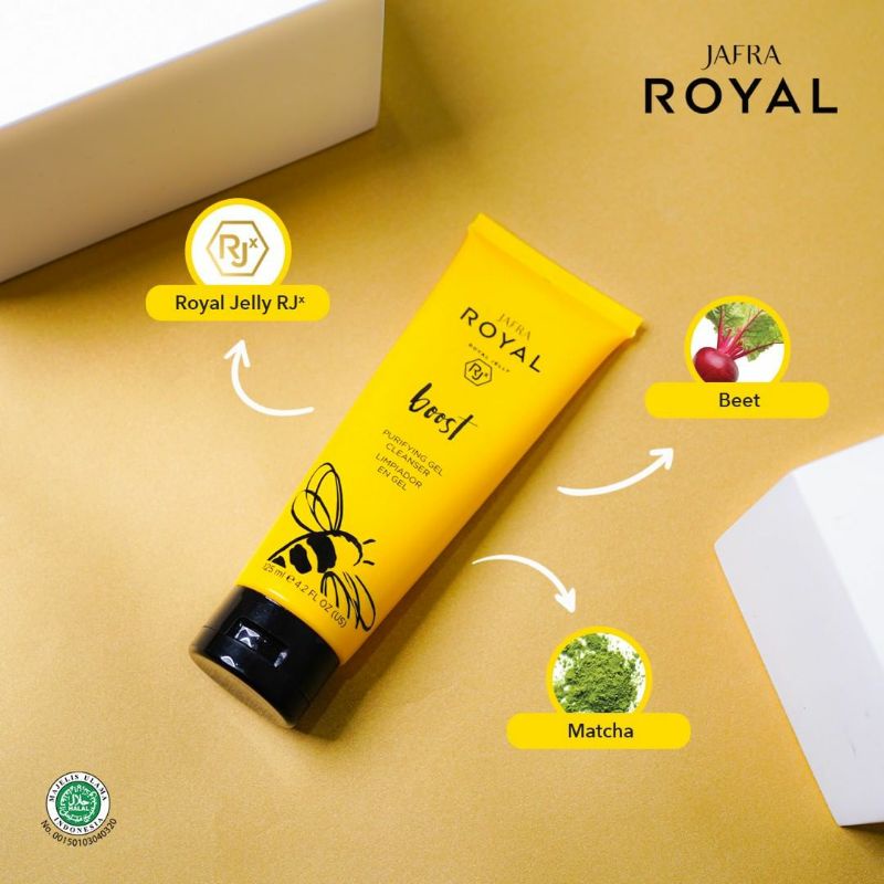 Jafra Royal Boost Purifying Gel Cleanser. Cleanser untuk Kulit Berminyak dengan kandungan Royal Jell