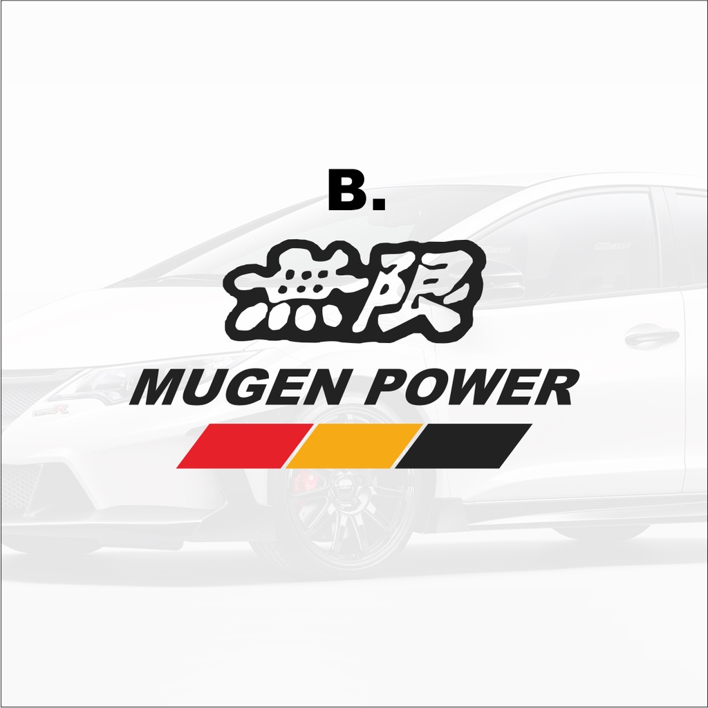 Sticker Cutting Mugen Power