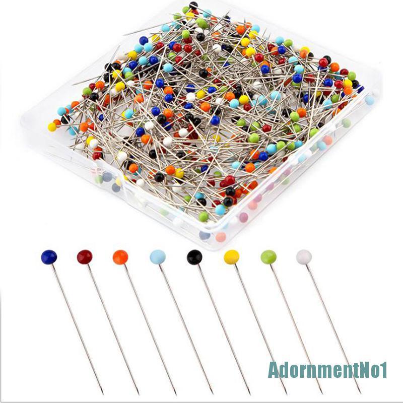 [AdornmentNo1]Sewing Pins 38mm Glass Ball Head Push Quilting Pins for Jewelry DIY Sewing Tool