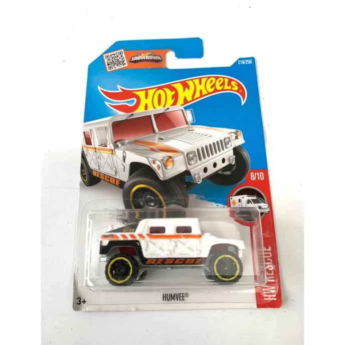 HOT WHEELS HOTWHEELS HUMVEE PUTIH HW RESCUE DIECAST MOBIL LANGKA MURAH JUR4