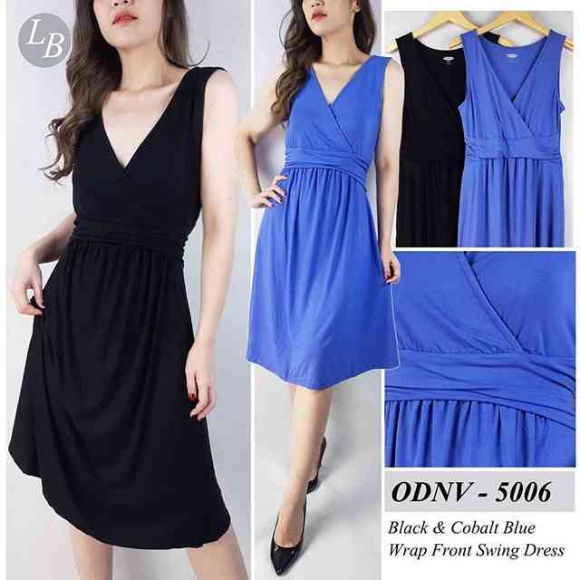 cobalt blue swing dress