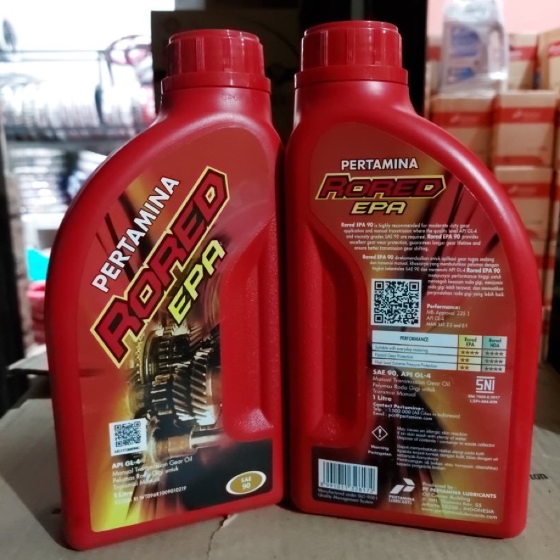 Pertamina rored epa 90. Oli gardan sae 90. 1 Liter