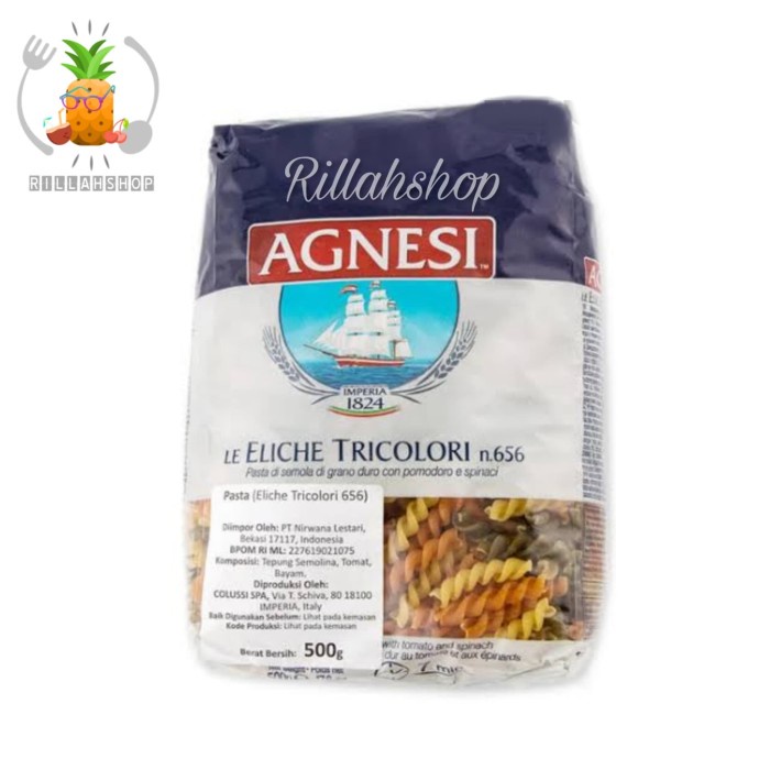 

Agnesi Pasta Le Eliche Tricolori n.656 (500g)