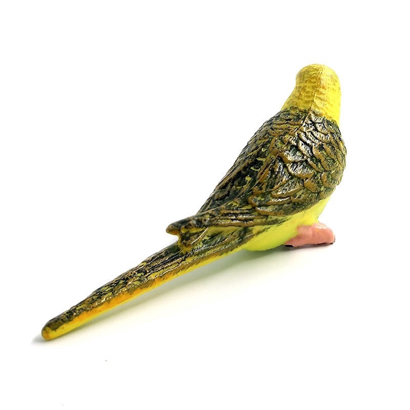 Simulasi Forest Parrot Angka Miniatur Patung Burung Peri PVC Plastik