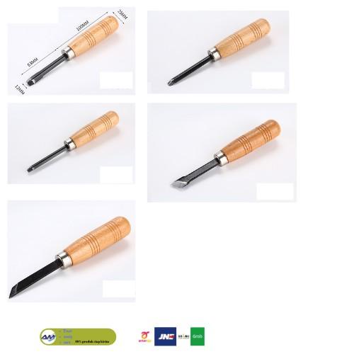 

Set Pisau Ukir Alat Pahat Kayu Wood chisel Carving Knife 5 in 1 SKS5