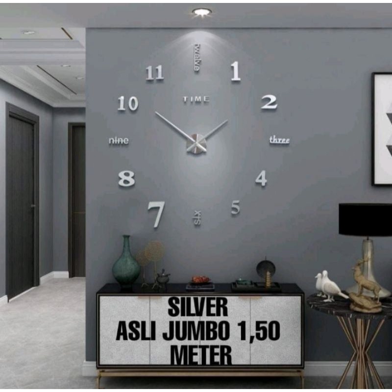 JAM DINDING JUMBO 150cm  JAM UNIK JAM DINDING 100% JUMBO JAM UNIK JAM DINDING 3D JAM DINDING TIDAK BERDETAK-3