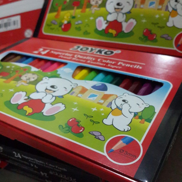 

WARNAPENSIL- PENSIL WARNA JOYKO PENDEK 24 WARNA -PENSIL WARNA