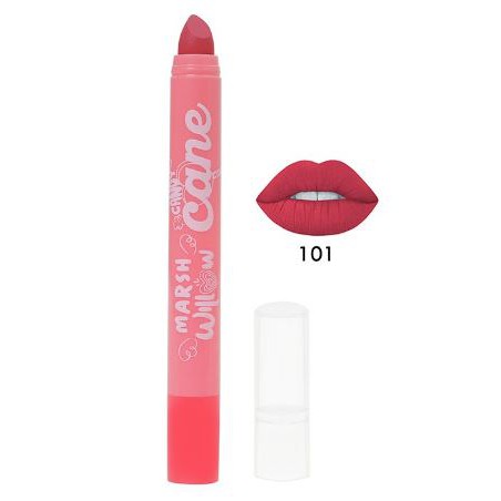 Marshwillow Candy Cane Matte Lip Crayon Red Ver 101 by Natasha Wilona, Lipstik