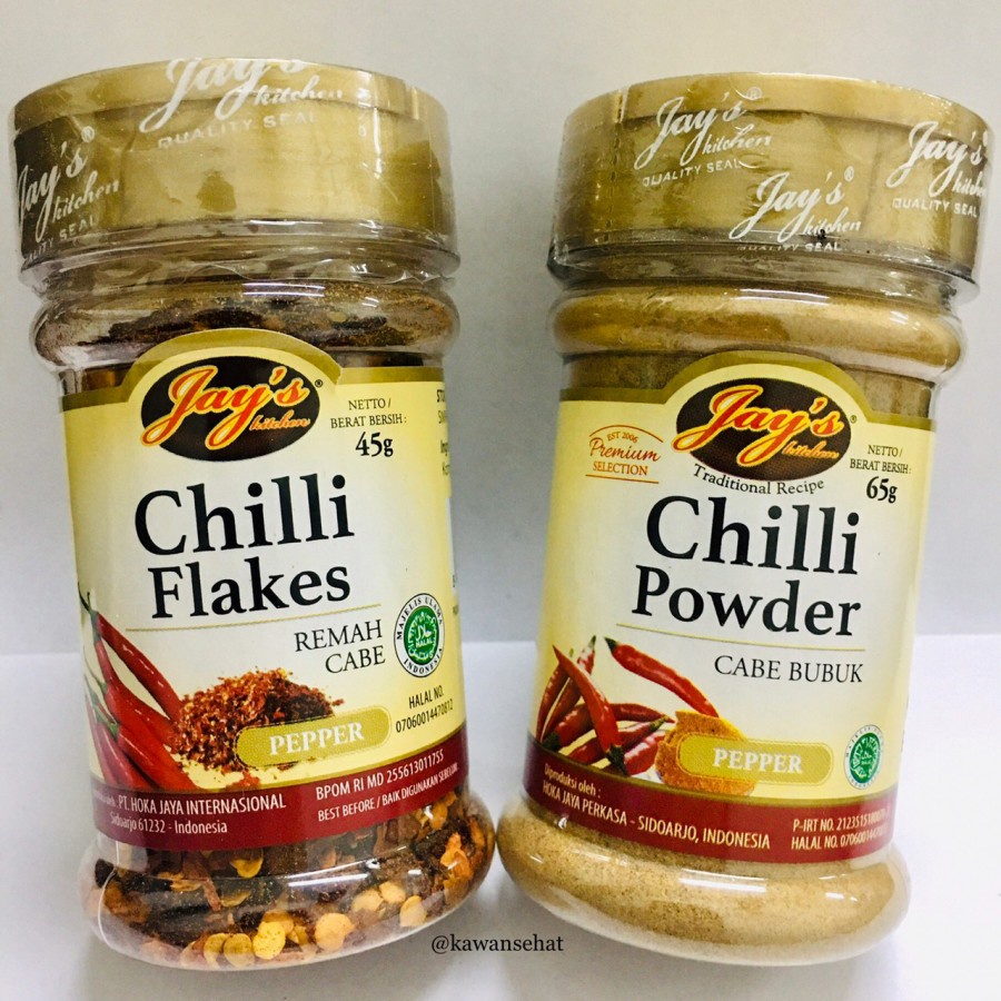 

Jay's Kitchen Chili Flakes - Chili Powder | Cabe Remah - Cabe Bubuk