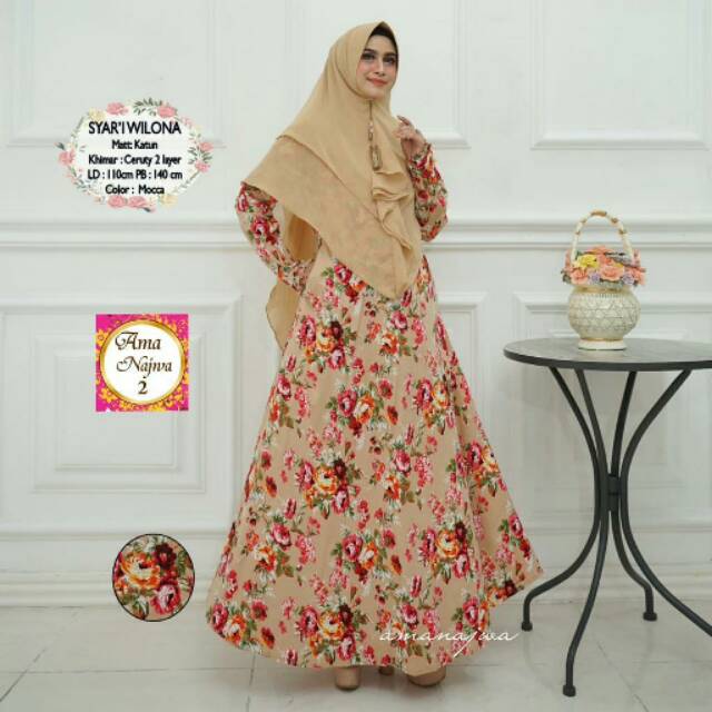 Gamis syari ama najwa 2