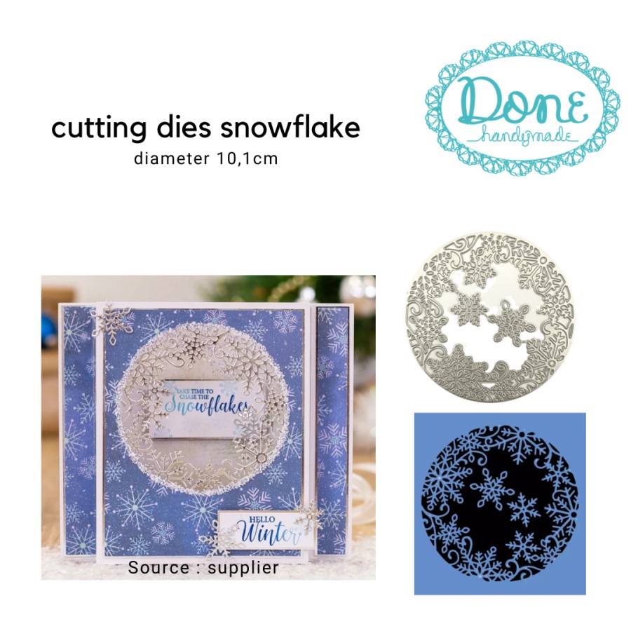 Dies cutting dies snowflake pattern pola salju winter - DHPATTERN