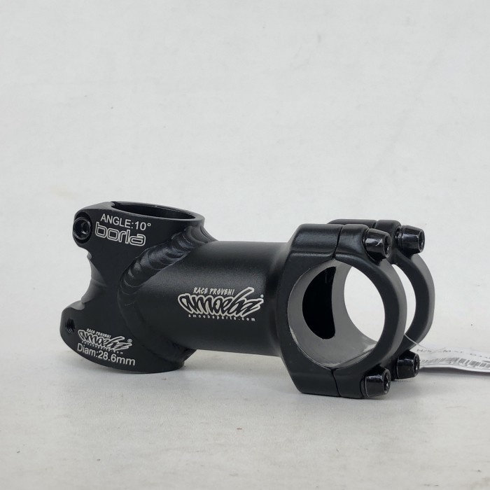 STEM OVERSIZE 80MM 10 DERAJAT AMOEBA BORLA HITAM BLACK ALLOY STD3301