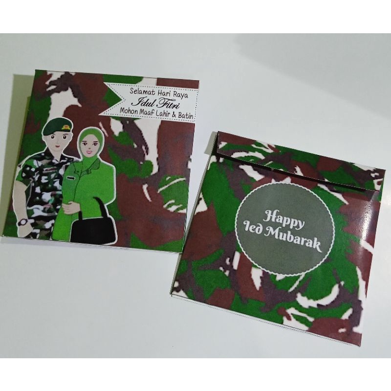 

Amplop Lebaran Army 7x7cm Murah