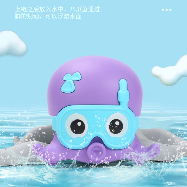 Mainan Gurita / Octopus Bath Toys Beach Walking Toy Clockwork Toys