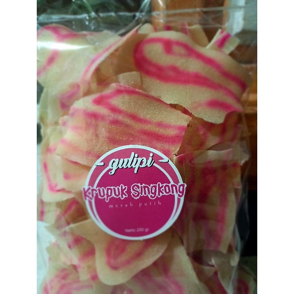 

Krupuk Singkong/Ketela Sadariyah Merah Putih KediriKrupuk Singkong/Ketela Sadariyah Merah Putih Kediri Kemasan 250Gram