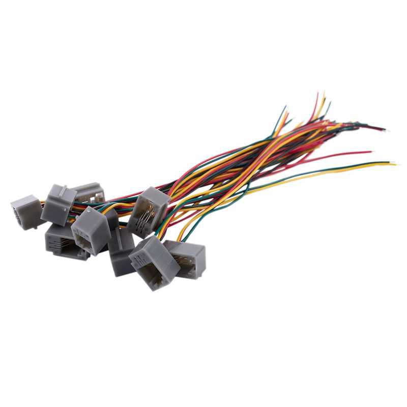 [CON-9014] 616E 4P4C RJ9 FEMALE TELEPHONE CONNECTOR ADAPTER W 4 WIRES 8CM