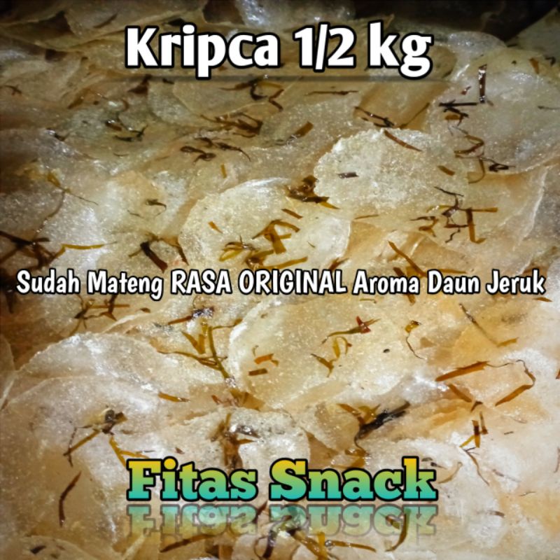 

Kripca/Pikca 500gram/Keripik Kaca Oven RASA ORIGINAL Aroma Daun Jeruk Super Enak/Kripik Beling/per 1/2Kg