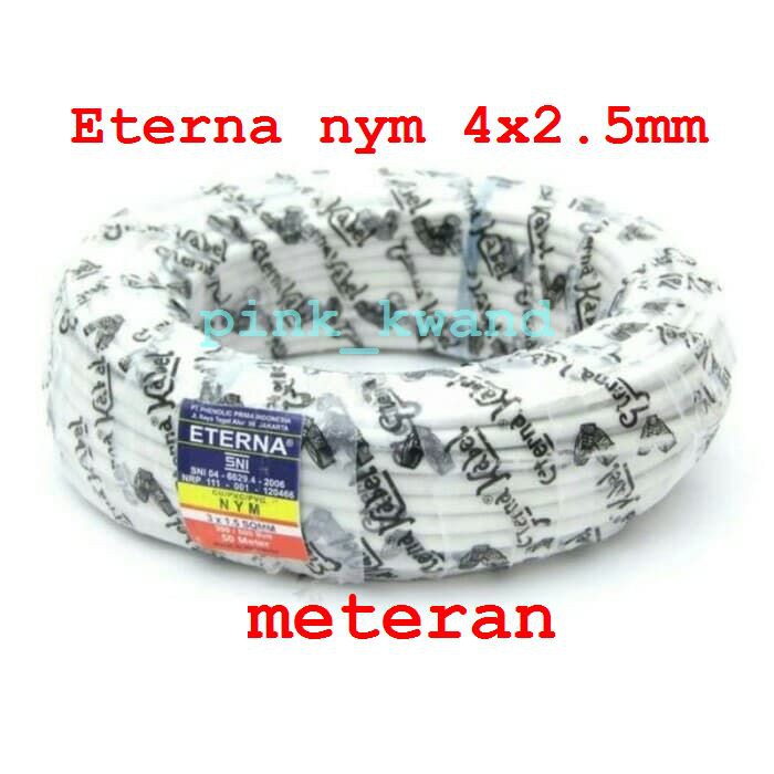 Kabel nym 4x2.5mm eterna meteran