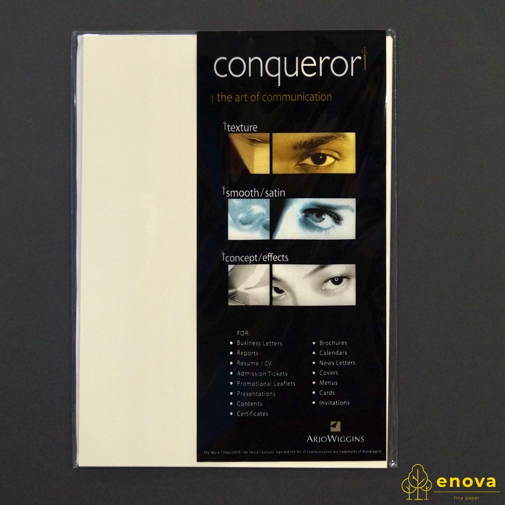 Fancy Art Paper Conqueror Laid | Cream | A4 100GSM