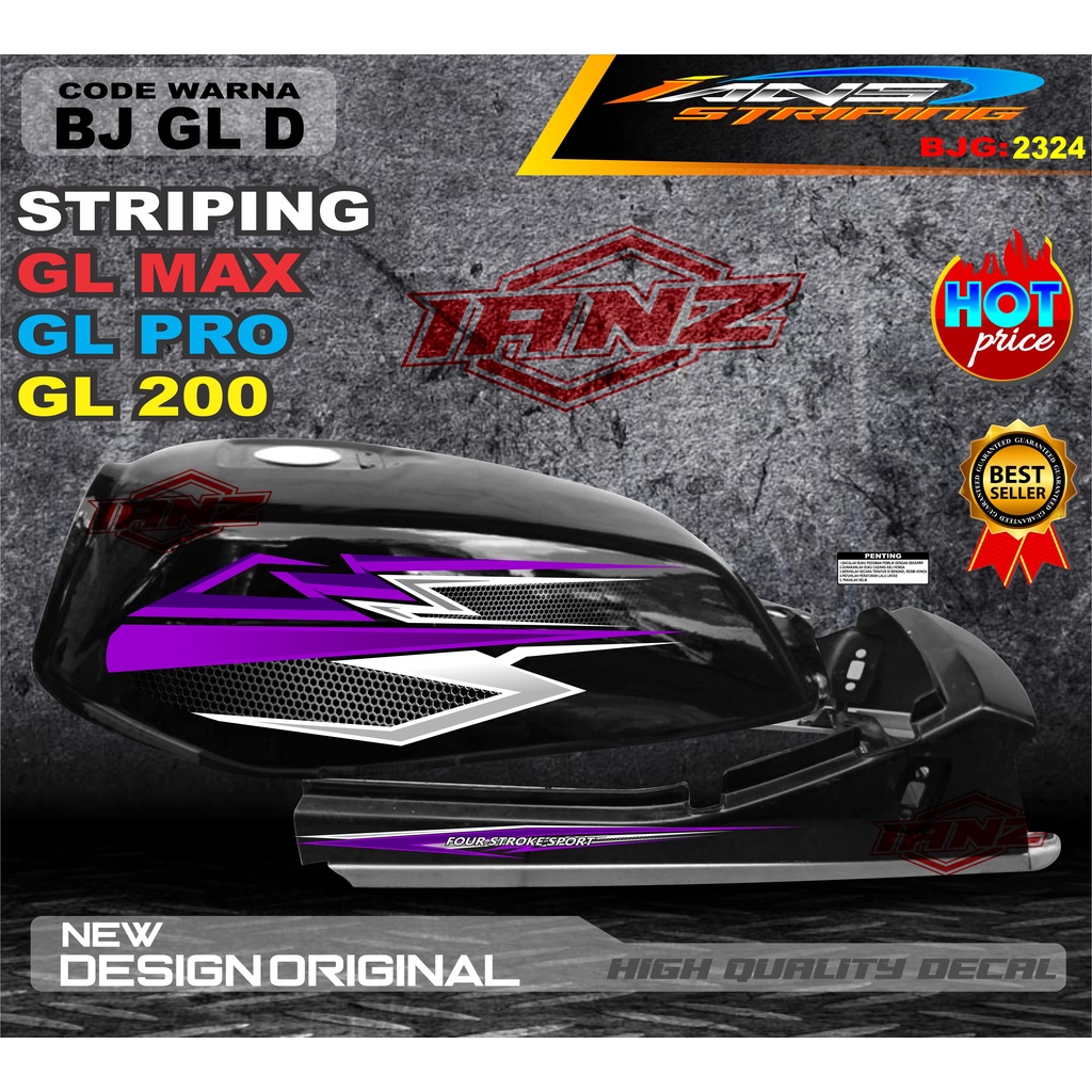 STRIPING GL MAX GL PRO TERBARU / VARIASI STIKER GL TERMURAH / COSTUM STRIPING GL MAX / STIKER MOTOR