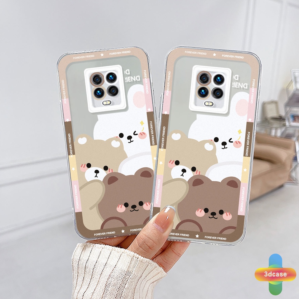 Casing Soft TPU Case Xiaomi Redmi Note 9 8 10 10S 9 10 PRO MAX 11 9S Xiaomi Redmi POCO C3 C31 X3 NFC X3 PRO Redmi 9C NFC 9A 9i 9T 9AT 9ACTIV 9 PRO Power 10X POCO M2 PRO 10 Prime Ins Cartoon Cute Camera Protection Case