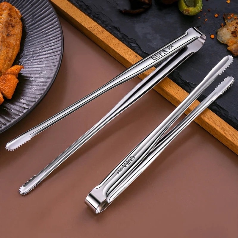 Klip Penjepit Makanan Multifungsi Bahan Stainless Steel Untuk Bbq