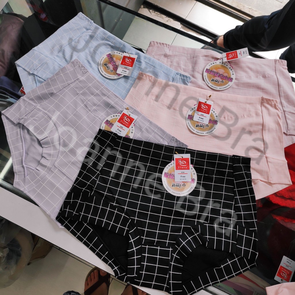 Elena Celana Dalam Wanita Katun Pasak Tinggi E 9239 - HITAM - CD Wanita Katun Highwaist - Cotton