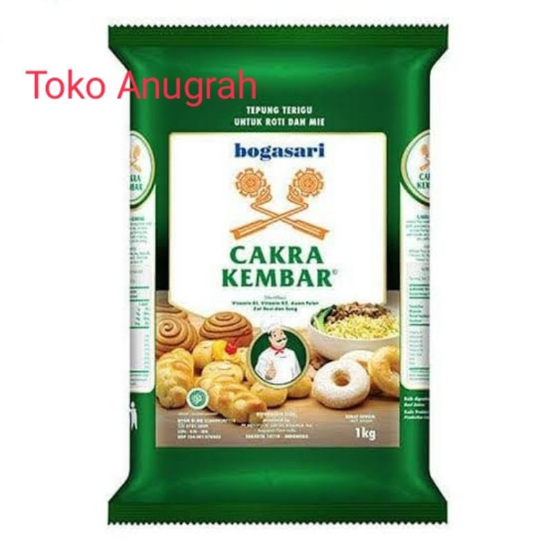

Bogasari Terigu Cakra Kembar 1kg Protein Tinggi