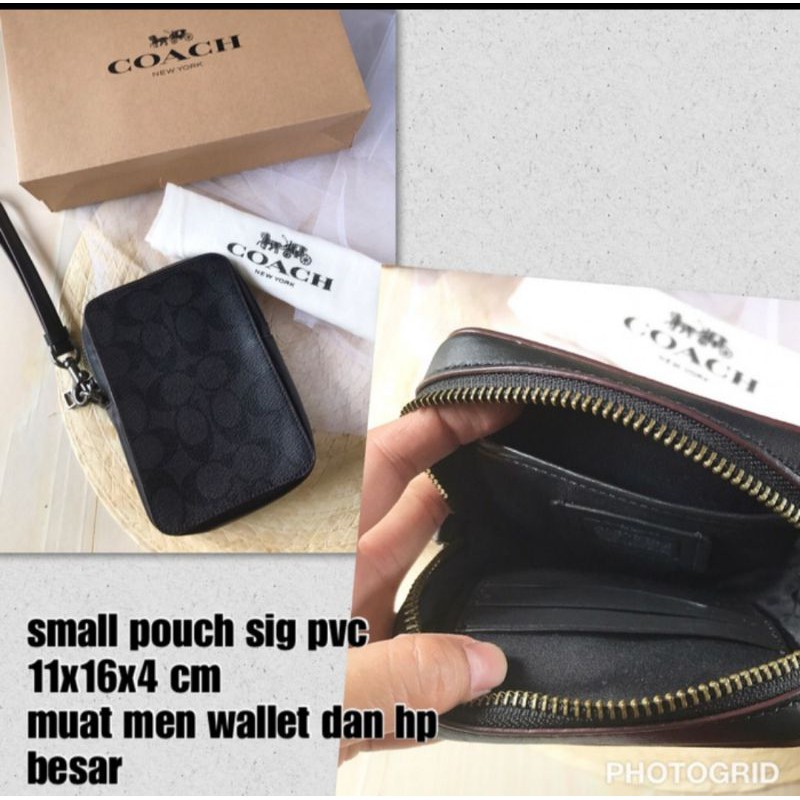 Dompet Coach Authentic Original / Pouch Signature PVC
