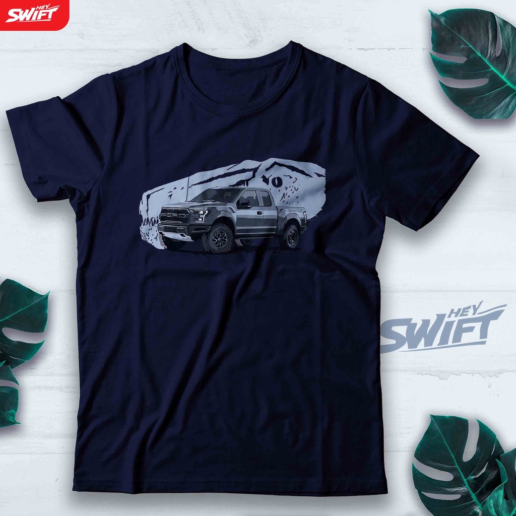 KAOS Ford Raptor - raptor dinosaurus background TSHIRT JDM BAJU DISTRO