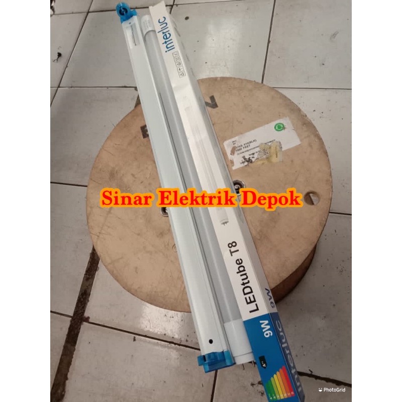 Lampu TL T8 Led 9watt 1set