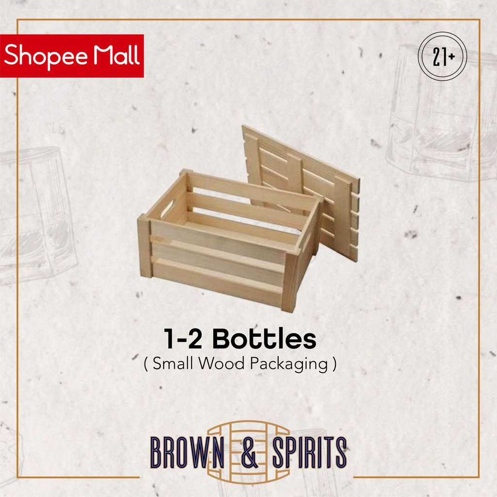 

Small Wood Packaging/Packing Kayu Small 1-2 Bottles