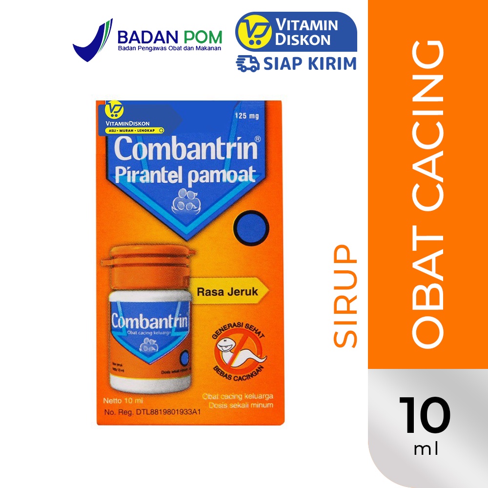 Combantrin Rasa Jeruk 10 Ml | Obat Cacing Anak Dan Dewasa