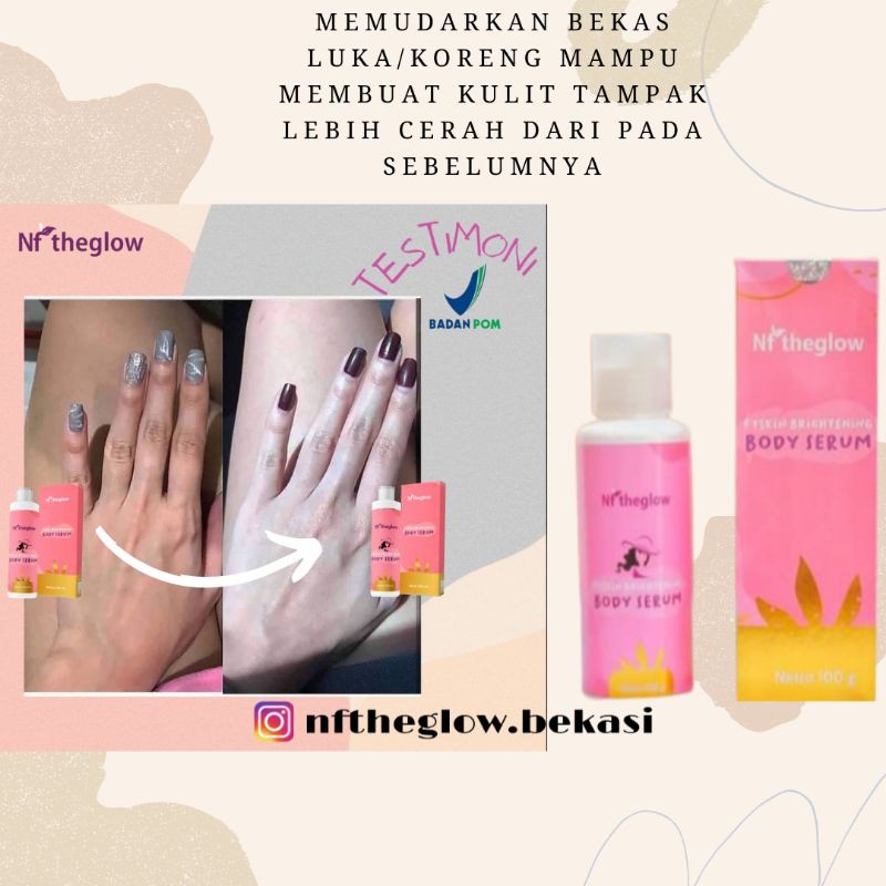 [READY STOCK] Fyskin brightening body serum Nftheglow/Pemutih badan/Pemutih badan viral