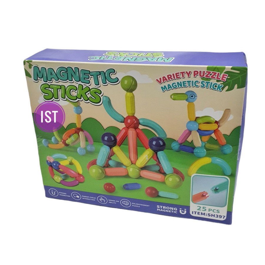 MWN Mainan Edukasi magnetic Sticks and Balls / stick magnet anak SH397