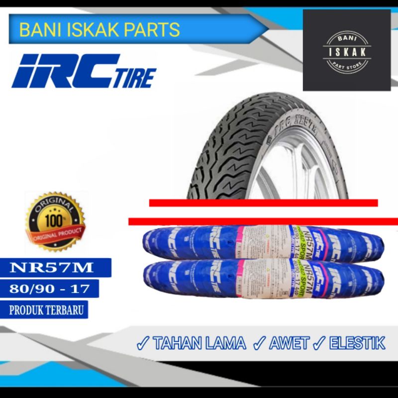 Ban luar IRC 80/90-17 NR57M sepeda motor NR 57