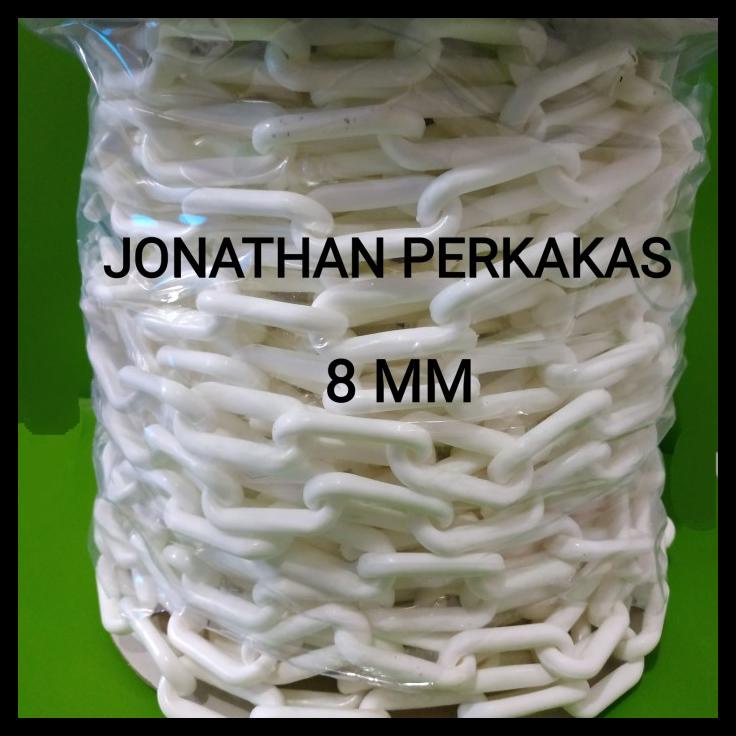 Rantai Pvc 8Mm/Roll Rantai Plastik 8Mm/Roll Rantai Pembatas 8Mm