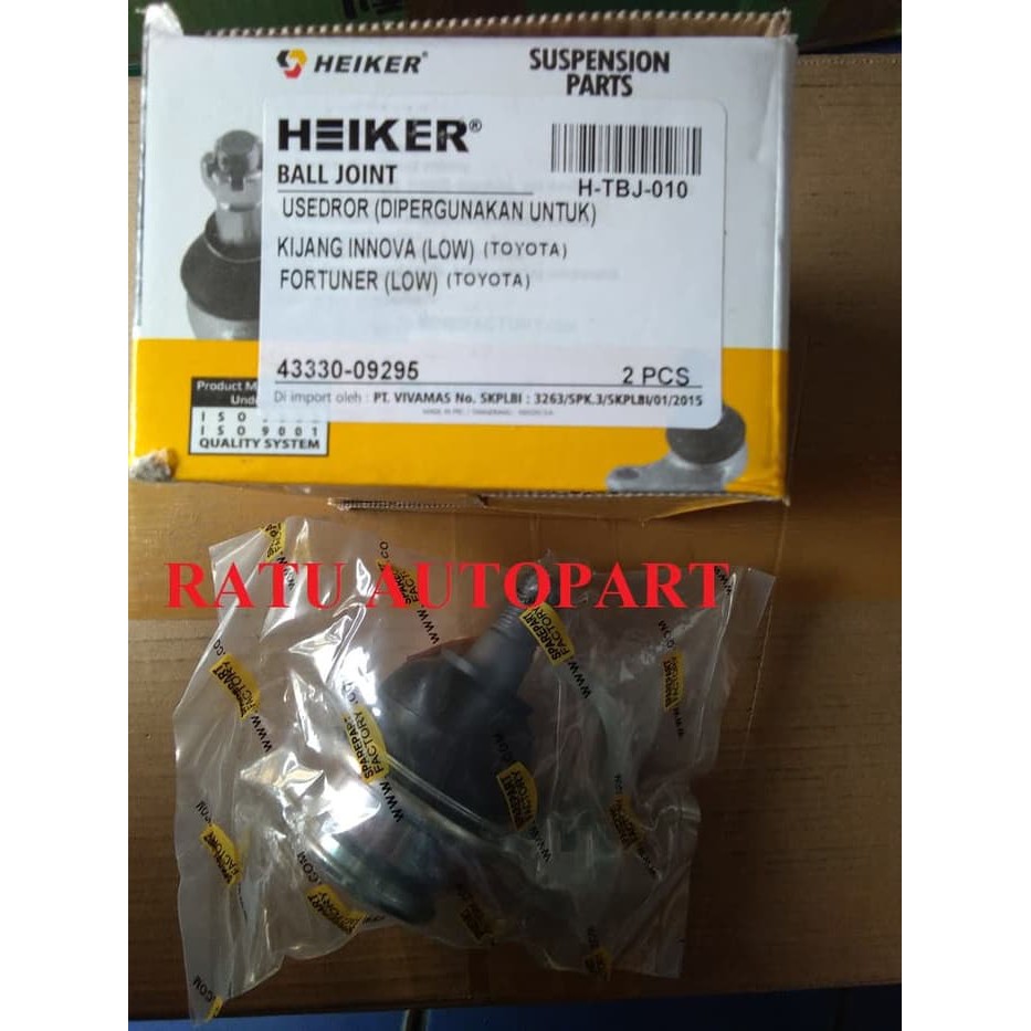 NEW BALL JOINT LOWER ARM BAWAH TOYOTA INNOVA FORTUNER 2005-2015 DISKON