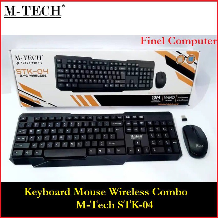 M-Tech STK-04 Paket Keyboard Wireless Mouse MTech STK04 Combo