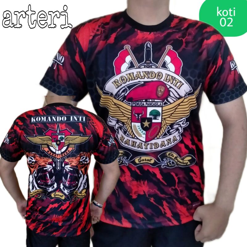 kaos komando inti pemuda Pancasila, kaos koti, kaos PP, kaos pemuda Pancasila, baju pemuda Pancasila
