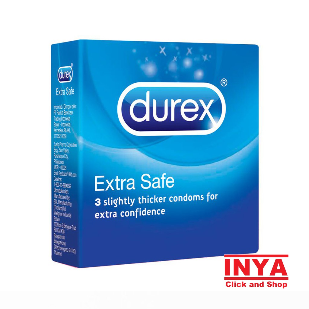 DUREX EXTRA SAFE isi 3pcs - Imported Condom - Kondom