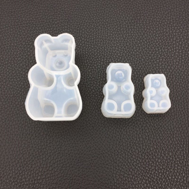 Cetakan Adonan Kue Fondant Desain Gummy Bear Bahan Silikon Model Diy