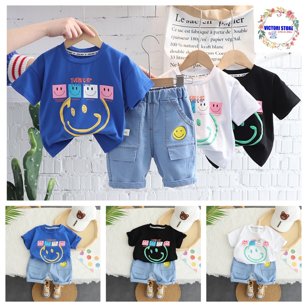 Baju Set Kaos dan Celana Softjeans Anak Bayi Laki Laki Import BRIAN