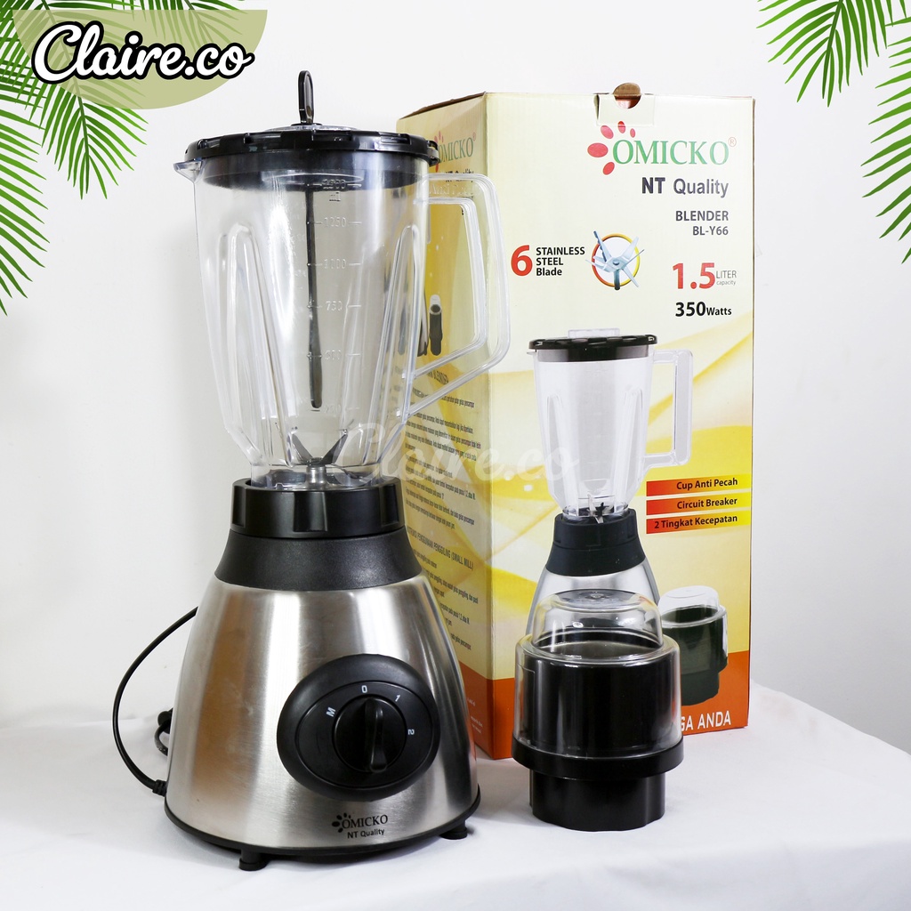 Blender Omicko BLY66 / Kapasitas 1.5 Liter / 6 Mata pisau